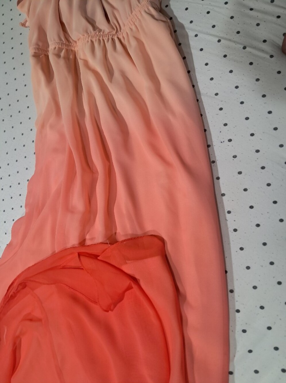 LC Lauren Conrad Ombré Maxi Dress - Pink Gradient Sleeveless Gown Size:M - Picture 12 of 14